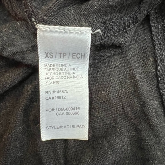 Amuse Society Womens Black V-Neck Padma Short Sleeve Maxi Knit Dress Size XS - Picture 10 of 12